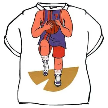 Žertovný předmět Tričko - Basketbalista Velikost: 122