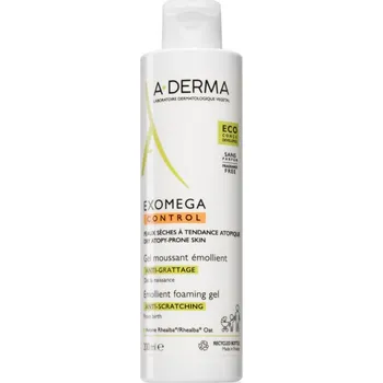 Sprchový gel A-Derma Exomega Control Emollient Foaming gel zvláčňující pěnivý gel pro suchou až atopickou pleť 200 ml
