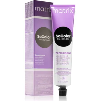 Barva na vlasy Matrix SoColor Pre-Bonded Extra Coverage permanentní barva na vlasy odstín 506Bc Dunkelblond Braun Kupfer 90 ml