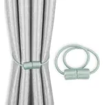 Dekorační ozdobná spona na záclony a závěsy s magnetem SURRI mátová Mybesthome 2 kusy v balení Cena za 2 kusy v balení