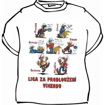 Žertovný předmět Tričko - Liga za prodloužení víkendu Velikost: M