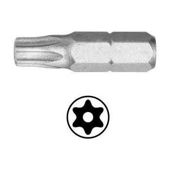 Bit Utahovací hrot - bit WITTE TORX T15 s vývrtem 25 mm (hvězdicový šestihran)