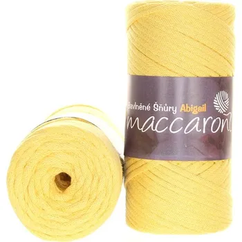 Příze Maccaroni Abigail 3 mm vanilková (Špagátová příze Abigail 3 mm vanilková)