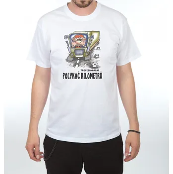Žertovný předmět Tričko - Profesionální polykač kilometrů Velikost: L