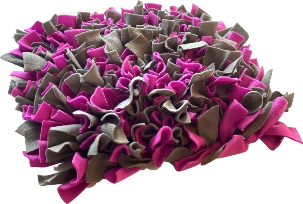 Čmuchacíkoberečky.cz® Čmuchací kobereček extra hustý FIALOVO-ŠEDÝ Velikost: 30x15cm