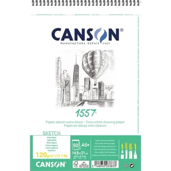 Canson Skicák 1557 na kresbu a skici (120g/m2, 50 listů) A5
