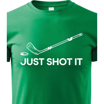 Chlapecké tričko Dětské tričko Just shot it, Barva Zelená, Velikost 158 cm/12 roků, Canvas Dětské tričko Bezvatriko.cz 0983 - DTG/DTF