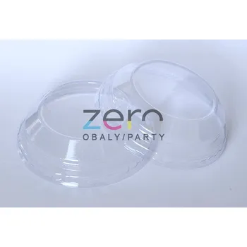 Jednorázové nádobí Víčko transparentní pr. 95 mm - zvýšené (na vejce v aspiku)