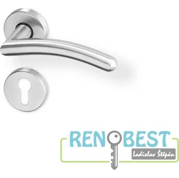 Dveřní kování AC-T Dveřní kování HEDA R SlideBloc light nerez PK Barevné provedení: nerez, Provedení: pro vložku - PZ