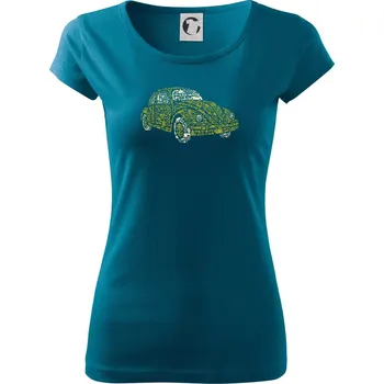 Beetle car parts - Dámské triko Pure - S ( Petrolejová )