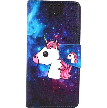 Pouzdro na mobilní telefon Pouzdro Realme C21 knížkové Space Unicorn (kryt neboli obal na Realme C21)