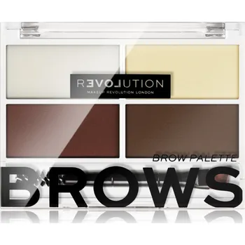 Přípravek na oči Revolution Relove Colour Cult paleta pro líčení obočí odstín Dark 3,2 g