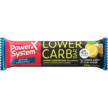 Recenze Power System Lower Carb Bar proteinová tyčinka 40 g Lemon Cheesecake