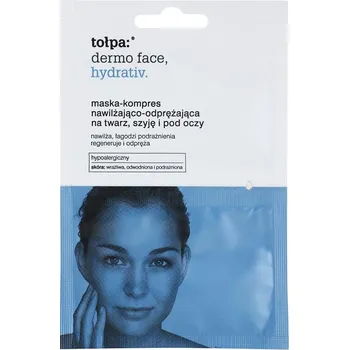 Pleťová maska Tołpa Dermo Face Hydrativ Hyaluronová Maska Kompres na Obličej Pod Oči 2x6ml