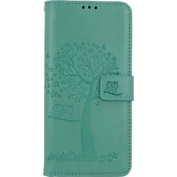 Pouzdro na mobilní telefon Pouzdro Vivo Y20s knížkové Zelený strom sovičky (kryt neboli obal na Vivo Y20s)