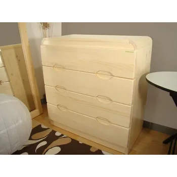 Komoda zásuvková komoda z masivu AZIZI VI (komoda z masivu se šuplíky)