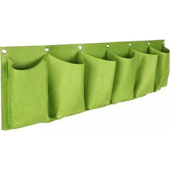 Květináč Horizontal Grow Bag 6 textilní květináče na zeď zelená balení 1 ks