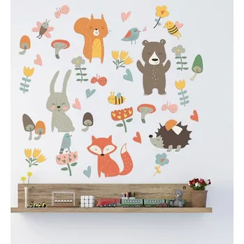 Samolepící dekorace Čína Samolepky na zeď - lesní zvířátka