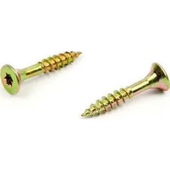 Vrut Univerzální vrut do dřeva 5x30/18 TORX zinek žlutý (Univerzální vrut TORX částečný závit)