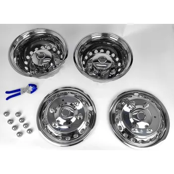 Poklice na kolo Sada nerezových poklic 16x5,5 ET117 Mercedes Benz Sprinter 2012 - 1 sada = 4 ks