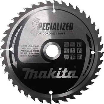 Řezný kotouč Makita pílový kotúč 165mm, 40z B-32954