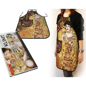 Kuchyňská zástěra Carmani® Carmani - Kuchyňská zástěra G. Klimt "Adela" v dárkové krabičce - 77*59 cm