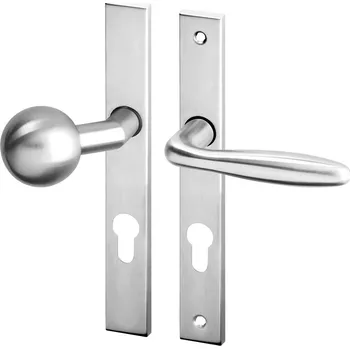 Dveřní kování Dveřní kování CINA UŠ nerez kl.+koule (Dveřní kování CINA UŠ nerez s úzkým štítem s roztečí 72 nebo 90 mm, vhodná pro interiér.)