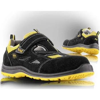 Pracovní obuv VM Footwear Obuv VM MICHIGAN 2145-S1PESD, sandál s kompozitní tužinkou 2145-S1PESD/42 42 Černá/žlutá