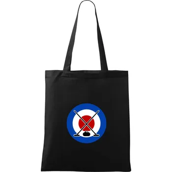 Nákupní taška Curling tee - Taška bavlněná - 42 x 38 cm ( Černá )