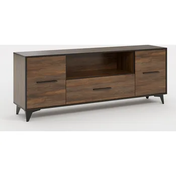 Televizní stolek Televizní stolek Frida 2 - ořech vlašský / černá