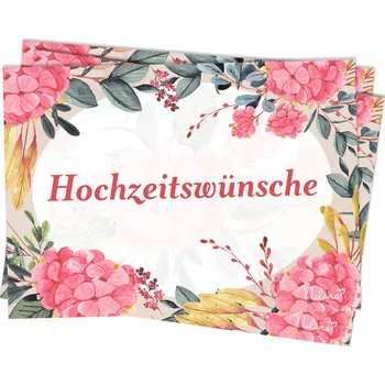 Spielehelden Svatební pohlednice s blahopřáním 50 ks. německy (10039760)