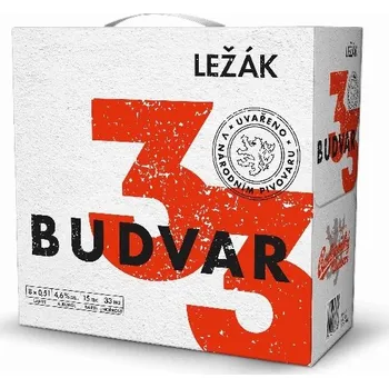 Pivo Budějovický Budvar 33 ležák 8x 0,5 l sklo