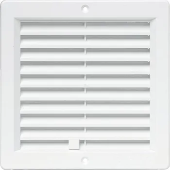 Větrací mřížka Větrací mřížka HACO 150x150 se žaluzií, s rámečkem uzavíratelná bílá