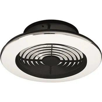 Stropní ventilátor Mantra 7495 Alisio Mini, stropní svítidlo s ventilátorem a dálkovým ovladačem, LED 70W 2700K-5000K, ventilátor 30W, černá