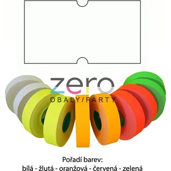 Etiketovací kleště Etikety cenovkové COLA-PLY 22 x 12 mm - červené signální