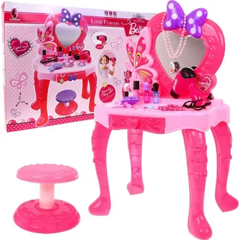 dětský toaletní stolek Mamido Dětský toaletní stolek s příslušenstvím růžový