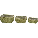 Sada 3 zelených květináčů Ego Dekor Natur M ID_1403543