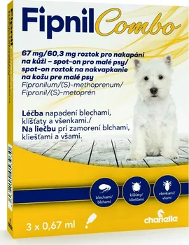 Antiparazitikum pro psa Orion Pharma Fipnil Combo 67/60,3 mg Dog Spot-on 3x 0,67 ml
