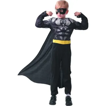 Karnevalový kostým MaDe Šaty na karneval akční hrdina černý S