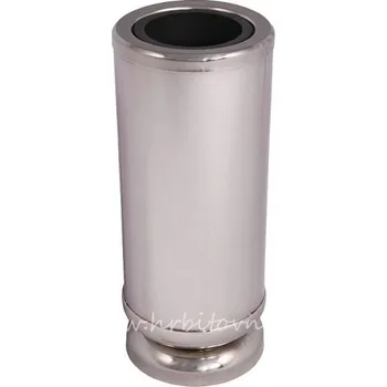 Smuteční dekorace Hřbitovní váza kulatá (Nerezová hřbitovní váza)