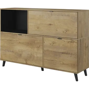 Komoda Halmar Nest KM-1 dub lefkas/černá