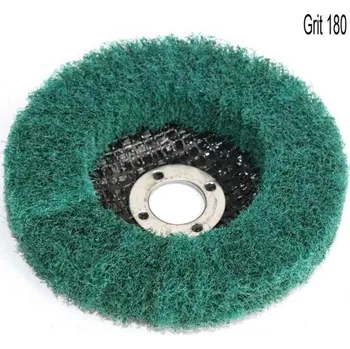 Brusný talíř Brusný lamelový kotouč netkaná textilie 125x15x22 mm P180, zel.