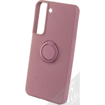 Pouzdro na mobilní telefon 1Mcz Grip Ring B-Skinny ochranný kryt s držákem na prst pro Samsung Galaxy S22 5G purpurová (purple)