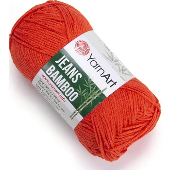 Příze YarnArt Jeans Bamboo 141 - jasná červenooražová