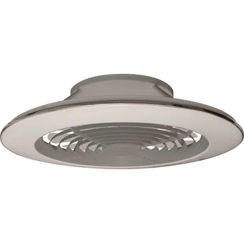 Stropní ventilátor Mantra 7491 Alisio Xl, stropní svítidlo s ventilátorem a dálkovým ovladačem, LED 95W 2700K-5000K, ventilátor 58W, stříbrná