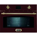 Lofra FMRR66ME retro kompaktní mikrovlnná trouba s horkovzduchem červená BURGUNDY