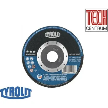 Brusný kotouč TYROLIT Kotouč řezací flex T42 125x1,2x22,2 OCEL 2v1 A46QB80 DEEP CUT 34472852 (25ks) PREMIUM - 1 ks/ 69,53 Kč