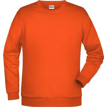 Pánská mikina Daiber Pánská klasická mikina Basic Sweat JN794 Barva: Oranžová, Velikost: M