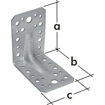 Úhloměr Úhelník s prol. KPS 3, 90x50x55x1,5 (zinkovaný plech)