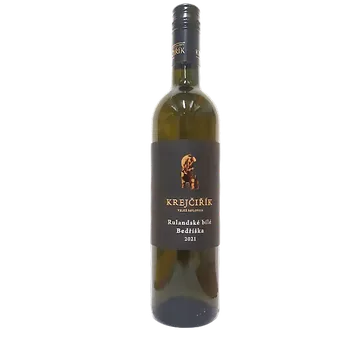Víno Rulandské bílé Bedřiška Moravské zemské víno 2021 polosuché (bílé polosuché víno)